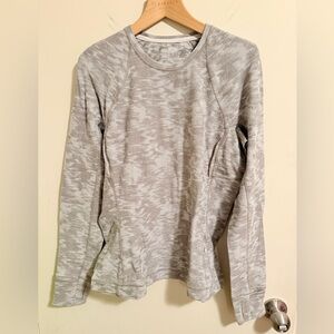 Lululemon Women's Rulu Camo Gray Long Sleeve Top Size 12